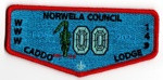 Caddo Lodge 149 "100" Celebrating NWLA Scouting Flap Norwela Council #215