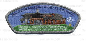 Patch Scan of Western Massachusetts Council - Commemorative CSP - Silver Border 