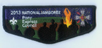PONY EXPRESS FLAP 2013 NATIONAL JAMBOREE Pony Express Council #311
