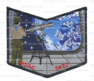 Patch Scan of Croatan Lodge NOAC 2022 Moon Bottom Piece 