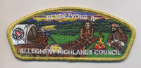 AHC Rendezvous IV CSP 2015 GOLD METALLIC Allegheny Highlands Council #382