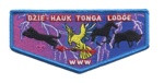 New Lodge Flap DZIE-HAUK TONGA Lodge Jayhawk Area Council #197