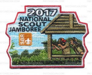 Patch Scan of 2017 National Scout Jamboree Si and Eaton Brown's Bluf