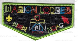 Patch Scan of Wagion Lodge 6 NOAC 2018 Flap Green