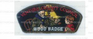 Patch Scan of Ventura County Wood Badge CSP green border