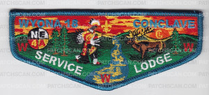 Patch Scan of Wyona Lodge Service Flap-Staff