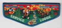 Wyona Lodge Service Flap-Staff Columbia-Montour Council #504