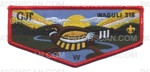 Patch Scan of  Honor Flap for NWGA Waguli (Red) 