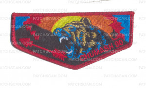 Patch Scan of Chumash 90 Flap (Red Border)