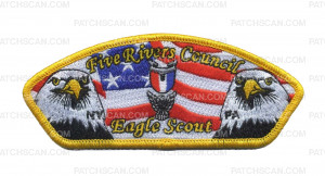Patch Scan of Five Rivers Council - Eagle Scout - NY - PA