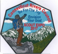 Scout Expo 2017 Center Patch Connecticut Rivers Council #66