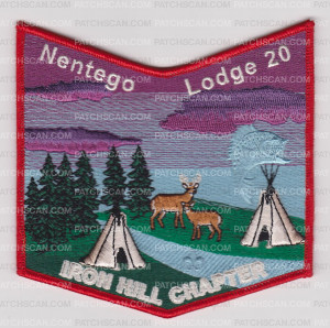Patch Scan of Nentego Lodge 20 Iron Hill Chapter Pocket