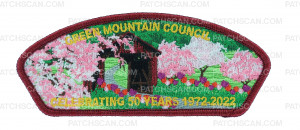 Patch Scan of Green Mountain Council- Celebrating 50 Years 