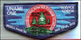 Patch Scan of Unami Service Lodge Flap Navy 