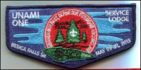 Unami Service Lodge Flap Navy  Cradle of Liberty Council #525