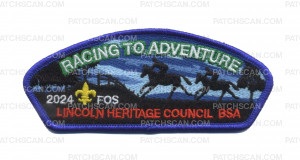 Patch Scan of Lincoln Heritage Council Racing to Adventure