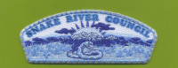 Snake River Council Blue Badge CSP Silver Metallic and Blue Border Snake River Council #111