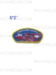 Patch Scan of 2023 NSJ Caddo Area Council CSP (Full Color w/ Yellow Border) 