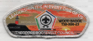 Patch Scan of TRC WOOD BADGE CSP 2023 SILVER