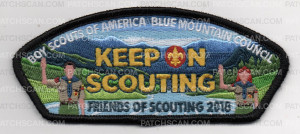 Patch Scan of KEEP ON SCOUTING BLACK