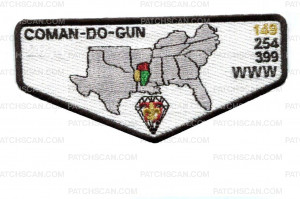 Patch Scan of Coman-Do-Gun Lodge 149 OA Flap 2014