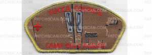 Patch Scan of Camp Door CSP Metallic Gold Border (PO 87851)