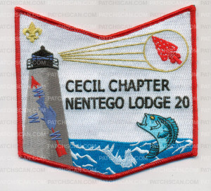 Patch Scan of Nentego Lodge 20 Cecil Chapter Pocket