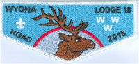 Wyona Lodge NOAC 2018 Trader Flap Columbia-Montour Council #504