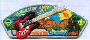 Patch Scan of National Scout Jamboree - CIEC- Black/Red Guitar