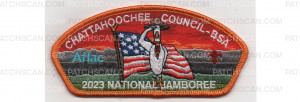 Patch Scan of 2023 National Jamboree CSP Flag Salute (PO 101199)