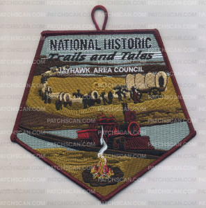 Patch Scan of National Historic Trails N Tails Center 241639