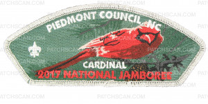 Patch Scan of Piedmont Council, NC - 2017 National Jamboree Cardinal 