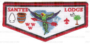 Patch Scan of Santee Lodge 116 WWW Flap White Background - Revised