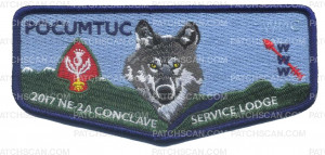 Patch Scan of Western Massachusetts Council - 2017 NE-2A Conclave - Grayscale