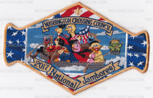 Patch Scan of Washington Crossing Jamboree Center Emblem 2017