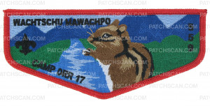 Patch Scan of Wachtschu Mawachpo - 559 - Camp Orr 17 - Red Border 