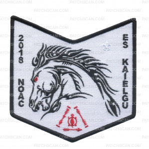 Patch Scan of 2018 NOAC ES Kaielgu Pocket Patch White Background