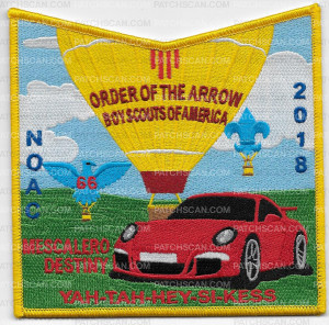 Patch Scan of Order of the Arrow NOAC 2018 Mescalero Destiny - pocket patch