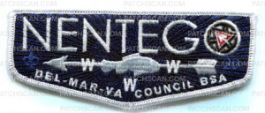 Patch Scan of Del-Mar-Va CCL 100 Years OA Flap (Navy)