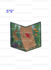 Patch Scan of Ohlone 63 NOAC 2022 pocket patch dark green border