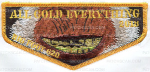 Patch Scan of Bigfoot lodge gold everything flap