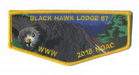 Black Hawk Lodge 67 NOAC 2018 Flap (Nature Eagle) Mississippi Valley Council #141