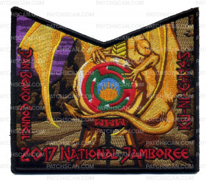 Patch Scan of 2017 National Jamboree - Dragon - OA Pocket Piece