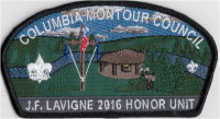 J.F. Lavingne 2016 Honor Unit Columbia-Montour Council #504
