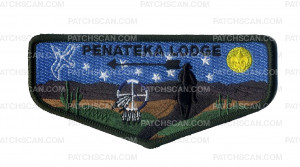 Patch Scan of Penateka Lodge- Foam - Green Border - OA Flap