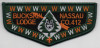 BUCKSKIN LODGE COLORED GREEN BORDER FLAPS