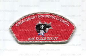 Patch Scan of GSMC 2025 Eagle Scout CSP silver metallic border