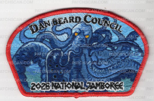 Patch Scan of Dan Beard Council 2026 Jamboree (CSP/Octopus) Red