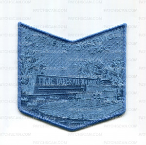 Patch Scan of Mitigwa Lodge 75th Memories Pocket Piece (Ghosted)