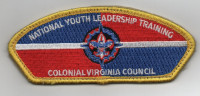 Colonial Virginia Council NYLT CSP gold border Colonial Virginia Council #595